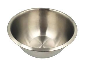Fackelmann Mixing Bowl 22cm, Stainless Steel, Extra Deep, Food Safe | Baking Cooking Preparing, Medium Dish, Fridge & Freezer Safe, Durable & Lightweight, Versatile, Rimmed Nesting Bowls, 2400ml