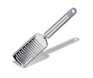 Fackelmann MODE Hand Grater, Cheese & Parmesan Shredder, Fine Chocolate Grater, Lemon Citrus & Nutmeg Zester, Durable Sharp Blade with Rounded Stainless Steel Handle 24.5cm, Grey