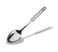 Fackelmann MODE Solid Spoon, Stainless Steel Kitchen Utensil, Heat-Resistant Metal Handle for Serving, Mixing, Stirring & Serving, Home & Professional, Large Scooping Cooking Spoon, 32.5cm