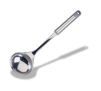 Fackelmann MODE Soup Ladle, Stainless Steel Function Head & Handle, Sauce Ladle, Stirring & Serving, Home & Professional, Large Scooping Stew & Gravy Spoon, 32.5cm, Silver