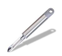 Fackelmann MODE Straight Peeler, Sharp Swivel Peeler, Potato Fruit & Vegetable Scraper, Durable Universal, Versatile Speed Peeler, Multifunctional Food Peeler for Kitchen, Stainless Steel, Plastic