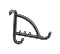 Fackelmann Multi Door Hook 5x4,5in of PP in Grey
