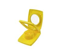 Fackelmann Plastic/Stainless Steel Duo Egg Slicer, Yellow/White, 14 x 11 x 4 cm