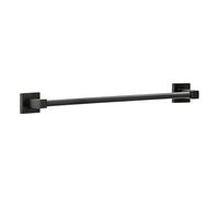 Fackelmann New York Towel Rail - Towel Rail in Matt Black - Installation with or without Drilling - Approx. 49.5 x 5 x 7 cm