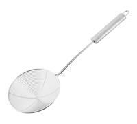 Fackelmann OPAL Skimmer, Straining Spoon, Frying Strainer, Fine Mesh, Medium Spider Ladle Stainless Steel, 37.5x12x5.5cm, Silver
