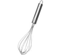 Fackelmann OPAL Whisk, Egg Whisk, Baking & Whipping Balloon Whisk, Hanging Loop, Stainless Steel, 26x6x6cm, Silver