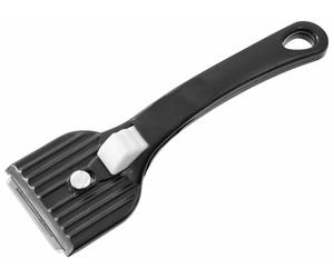 Fackelmann Oven Scraper, Oven Cleaner Tool, Stainless Steel Blade with Plastic Handle, 16.5x6x2cm, Assorted Colours Black or Grey
