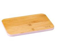 Fackelmann Pamela Reif Wooden Chopping Board, 100% FSC Bamboo Chopping Board with Coloured Edge, for Precise Cutting Work, Approx. 21 x 15 cm, Cleaning by Hand
