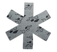 Fackelmann Pan Protectors, Fabric, Grey/Black, 38 cm, 2-Piece