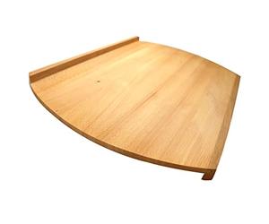 Fackelmann Platform Board 38 x 58 cm, for Home-Made Pasta and Dough in Untreated Beech Wood, with Raised Edges for Easy Apposition to The Worktop