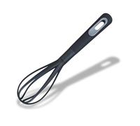 Fackelmann PRO Egg Whisk, Multi Functional Food Whisk, PBT Function Head, Soft Touch Handle, 30x6.5x6.5cm, Black & Grey