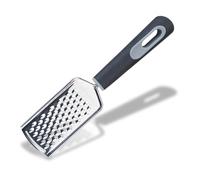 Fackelmann PRO Hand Grater, Multi Functional Parmesan Grater, Food Grater & Zester, Stainless Steel Function Head, Soft Touch Handle, 25x5.8x2.3cm, Black & Grey