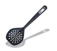 Fackelmann PRO Skimmer, Multi Functional Food Strainer, PBT Function Head, Soft Touch Handle, 34x11x5.5cm, Black & Grey