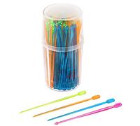 Fackelmann "Rio Party-Bean" Party Picks Set, Multicolored, 3.5-Inch, 100-Piece
