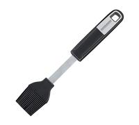 Fackelmann SENSE Baking Brush, Pastry Brush, Silicone Function Head, Soft-Grip Non-Slip Soft Touch Handle, 2.5x7.9x24cm, Silver & Black