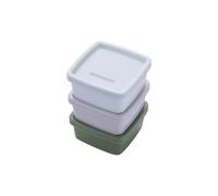 FACKELMANN Set of 3 Square Snacking Boxes Good for Sauces, Dressings and Condiments, Leakproof and Dishwasher Safe