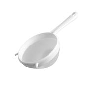 Fackelmann Sieve 15 cm – Fine Mesh Plastic Strainer, Medium, 15x9.5x27 cm, White