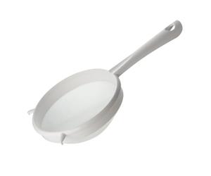 Fackelmann Sieve 19cm⌀, Strainer, Large, Fine Mesh, Plastic | 19x7x34cm, White