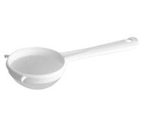 Fackelmann Sieve 6cm⌀, Strainer, Small, Fine Mesh, Plastic, 6x15x3.5cm, White