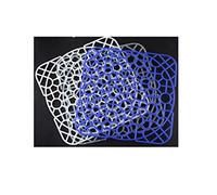 Fackelmann Sink Mat of Plastic, Transparent, 11.8 x 11.8-Inch