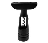 Fackelmann Specter 49760 Corkscrew Endless Screw Wine Bottle Opener, Matte Black, Plastic, Steel, 15 x 4 cm