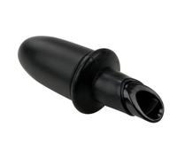 Fackelmann Specter Wine Pourer, Oil Pourer, Bottle Stopper, Matte Black, Plastic, Silicone, 8.5 cm