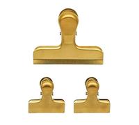 Fackelmann Stainless Steel Bag Clips, Set of 3, Food Bag Clips