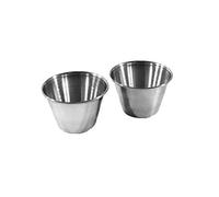 Fackelmann Stainless Steel Dip Bowl/Dariol Cup, Silver, 100 ml, 4-Piece