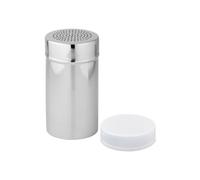 Fackelmann Stainless Steel Fine Dispenser, Silver/White, 2.7 x 5.1-Inch