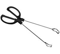 Fackelmann Stainless Steel/Plastic Barbecue Tongs, Silver/Black, 12.2-Inch