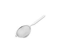Fackelmann Stainless Steel Strainer, Silver/White, 3.9-Inch