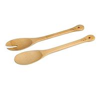 Fackelmann "Tropical Salad Servers Set, Bamboo, Beige, 34cm