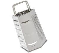 Fackelmann Universal Grater, 6 Sided, Stainless Steel, 11.5x13x21.5cm, Silver