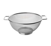 Fackelmann Wire 20cm Colander, Stainless Steel, Fine Mesh Sieve, for Straining, Drainer with Sturdy base & Two Handles, Twin Handle Free standing Rice & Flour Sifter, Pasta Noodle & Vegetable Strainer