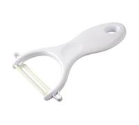 Fackelmann Y-Peeler, Ceramic Blade and Plastic Handle, 13.5x8x1.5cm, White or Green