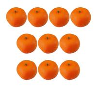 FackLOxc 10-Pack Artificial Foam Oranges, Realistic Fake Fruit for Home Decor, Table Displays, Fruit Bowls, School Projects & Play Learning, 7.5x6cm