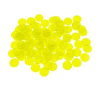 FackLOxc 100Pcs Colored Bingo Chip Counters Game Counting Bingo Counting Chip Marker for Group, Classroom Teaching Transparent Math Marker