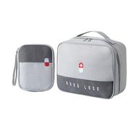 FackLOxc 2 Pack Waterproof Oxford Cloth Storage Bag with Large Small Size for Outdoor Travel Home Emergencies Medicine Supplies Crisis Clinical Bag