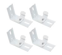 FackLOxc 2 Pair Vertical Blind L Bracket For Shutters Headrails 38mm 1.5inch Curtain Vertical Blind Mounting Bracket