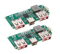 FackLOxc 2Pcs 5V 3A Digital Display Fast Charging Module IP5356 USB C USB Mobile Power Motherboards Power Module