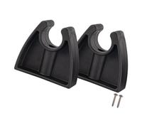 FackLOxc 2Pcs Antislip Marine Poles Clips for Attaching to Flat Surfaces Keeping Boat Poles Stable Hold 3 / 4Inches Tube Hook Clips