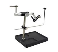 FackLOxc 360 Degree Adjustable Rotating Fly Tying Vise with Base Fly Tying Station Tieing Tool Lure Making Tool with Pedestals Base