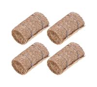 FackLOxc 4pcs Natural Miniature Straw Grass Bundles for Doll House Farm Scene Decoration Craft Project Safe Landscape Accessory Realistic Grass for Farm Scene Display