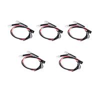 FackLOxc 5 Pcs Remote Control Model Car 5mm LED Light Beads 2 White /2 Redness Bright For Remote Control Car