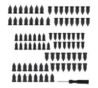 FackLOxc 90Pcs Heavy Duty Tire Patches Nails with Screwdriver for Quick Roadside Car Motorcycle Vacuum Tire Repair Set Carbon Steel Repair