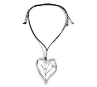 FackLOxc Birth Month Flower Pendant Necklace Heart Charm Neckchain Adjustable Length Clavicle Chain Birthday Her Versatile Jewelry
