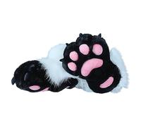FackLOxc Cats Wolf Dog Foxes Fursuit Feet Paws Claws Shoes Furry Boot Animal Fuzzy Slippers Halloween Cosplay Costume Accessories Cosplay Animal Cats Wolf Dog Foxes Fursuit Feet