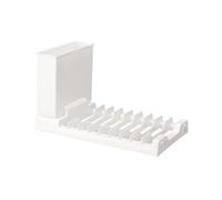 FackLOxc Compact Dring Rack Kitchen Countertop Organizers Easy to Clean with Adjustable Feet for Stability Home Use Utensil Holder