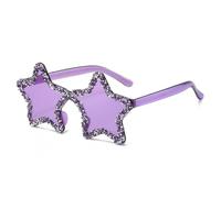 FackLOxc Glittering Frame for Shows and Daily Wear Decorative Costume 2000s Fashion Accessories Candy Color Sun Glasses Music Festival