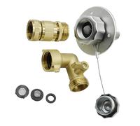 FackLOxc Instantly Install Campers Freshwater Filler Port Systems Water Inlet Stainless Steel Construction for Travel Campers Water Inlet Accessories Set